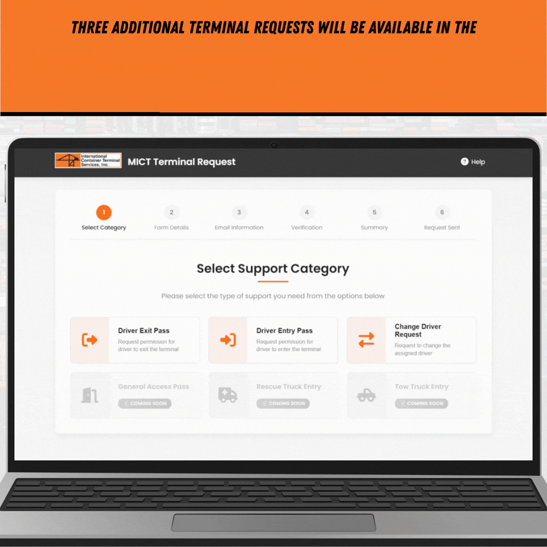 Advisory Additional Terminal Requests Will Be Available in the MICT Customer Hub
